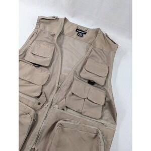 New No Tags Humvee Mens Large Safari Photo Fishing Hunting Khaki Tan Hunt Vest